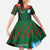 Custom Bangladesh Football Family Matching Summer Maxi Dress and Hawaiian Shirt Bengal Tigers Green-Red Warriors