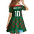 Custom Bangladesh Football Family Matching Summer Maxi Dress and Hawaiian Shirt Bengal Tigers Green-Red Warriors