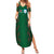 Custom Bangladesh Football Family Matching Summer Maxi Dress and Hawaiian Shirt Bengal Tigers Green-Red Warriors