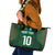 Custom Bangladesh Football Leather Tote Bag Bengal Tigers Green-Red Warriors