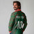 Custom Bangladesh Football Long Sleeve Polo Shirt Bengal Tigers Green-Red Warriors