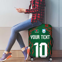 Custom Bangladesh Football Luggage Cover Bengal Tigers Green-Red Warriors