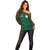 Custom Bangladesh Football Off Shoulder Sweater Bengal Tigers Green-Red Warriors