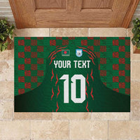 Custom Bangladesh Football Rubber Doormat Bengal Tigers Green-Red Warriors