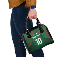 Custom Bangladesh Football Shoulder Handbag Bengal Tigers Green-Red Warriors