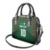 Custom Bangladesh Football Shoulder Handbag Bengal Tigers Green-Red Warriors