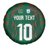 Custom Bangladesh Football Spare Tire Cover Bengal Tigers Green-Red Warriors