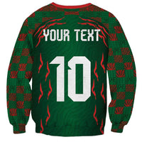 Custom Bangladesh Football Sweatshirt Bengal Tigers Green-Red Warriors