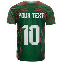 Custom Bangladesh Football T Shirt Bengal Tigers Green-Red Warriors