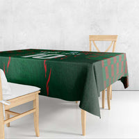 Custom Bangladesh Football Tablecloth Bengal Tigers Green-Red Warriors