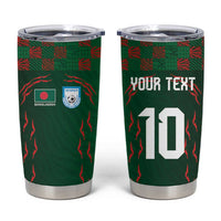 Custom Bangladesh Football Tumbler Cup Bengal Tigers Green-Red Warriors