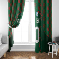 Custom Bangladesh Football Window Curtain Bengal Tigers Green-Red Warriors