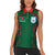 Custom Bangladesh Football Women Sleeveless Polo Shirt Bengal Tigers Green-Red Warriors