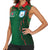 Custom Bangladesh Football Women Sleeveless Polo Shirt Bengal Tigers Green-Red Warriors
