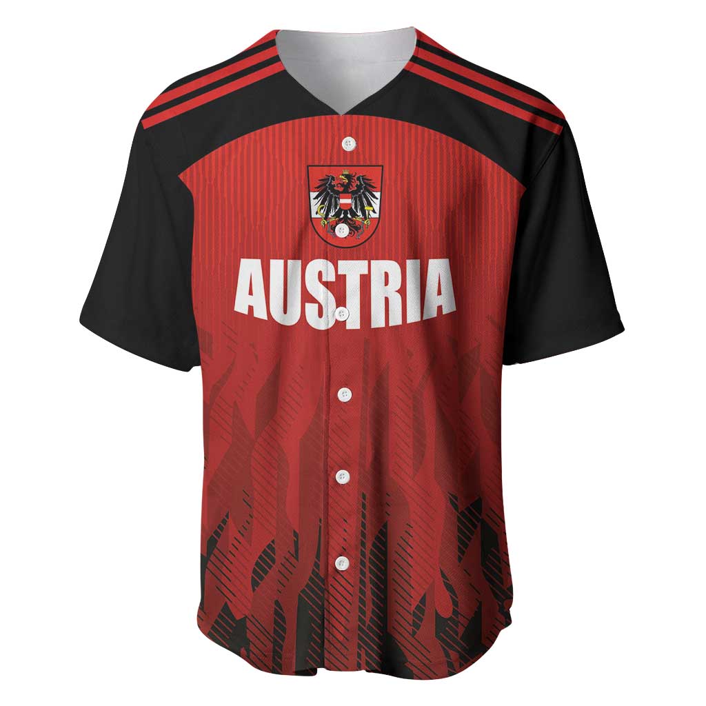 Custom Austria Football 2024 Go Champion Baseball Jersey Home Color - Wonder Print Shop