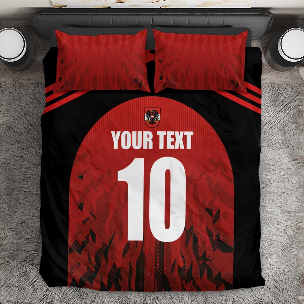Custom Austria Football 2024 Go Champion Bedding Set Home Color - Wonder Print Shop