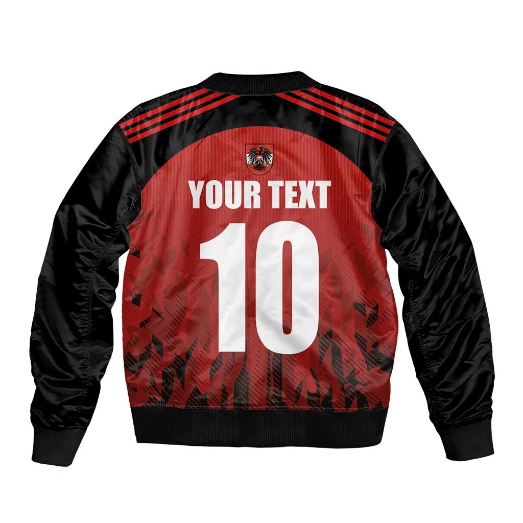 Custom Austria Football 2024 Go Champion Bomber Jacket Home Color - Wonder Print Shop