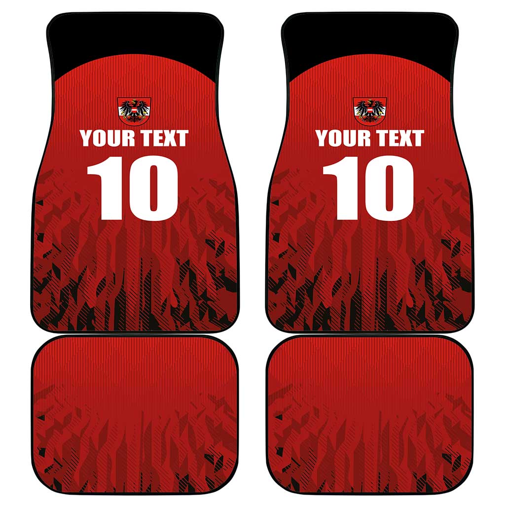 Custom Austria Football 2024 Go Champion Car Mats Home Color - Wonder Print Shop