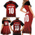 Custom Austria Football 2024 Go Champion Family Matching Short Sleeve Bodycon Dress and Hawaiian Shirt Home Color - Wonder Print Shop