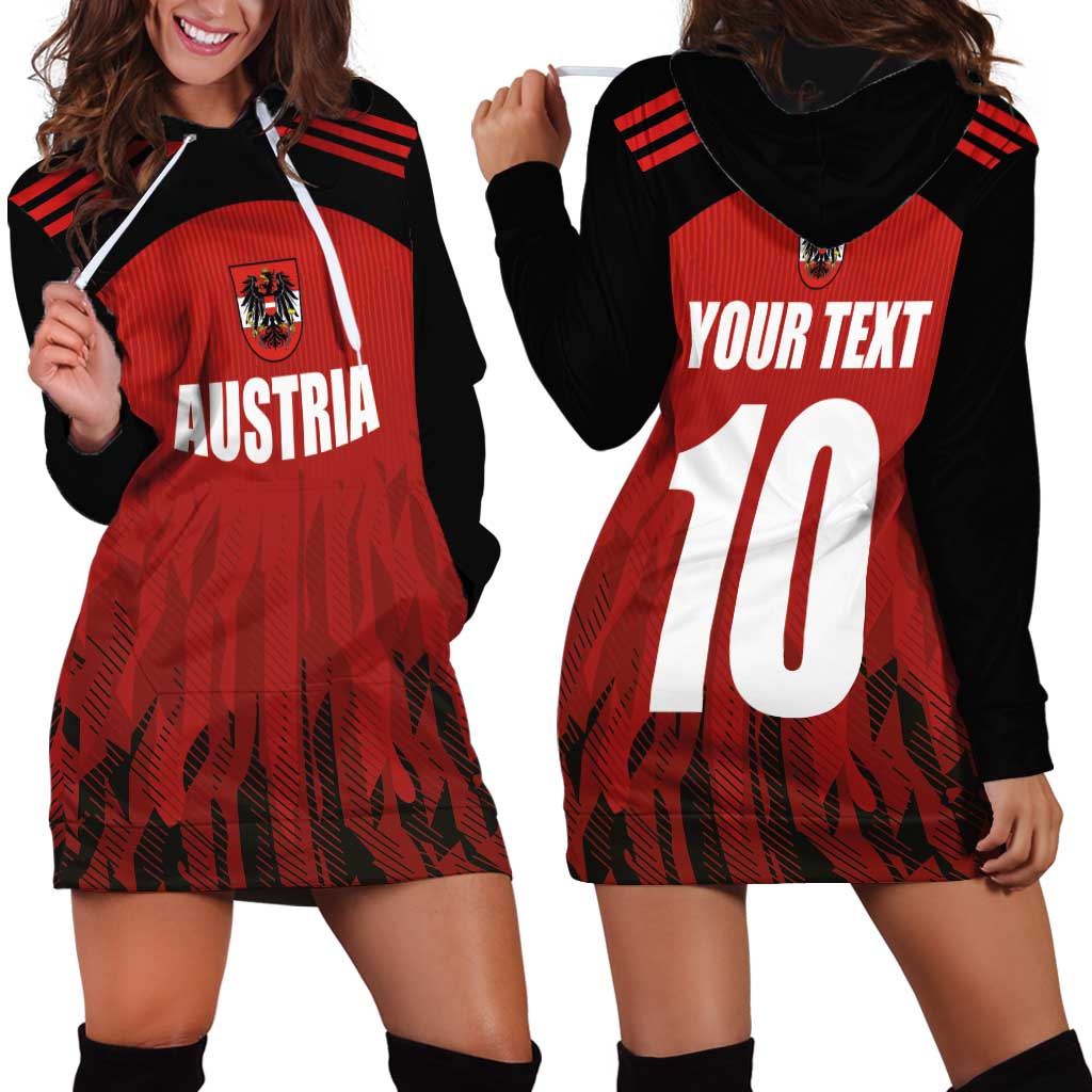 Custom Austria Football 2024 Go Champion Hoodie Dress Home Color - Wonder Print Shop
