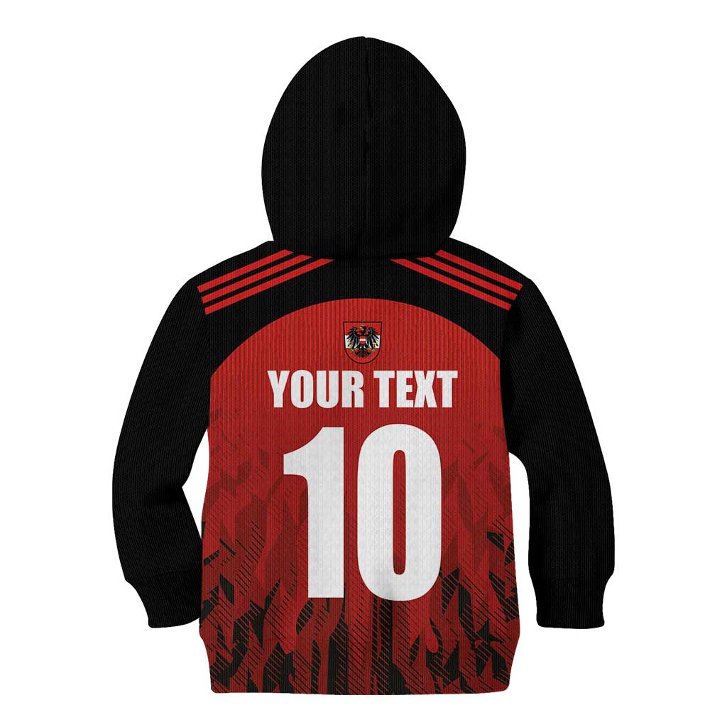 Custom Austria Football 2024 Go Champion Kid Hoodie Home Color - Wonder Print Shop