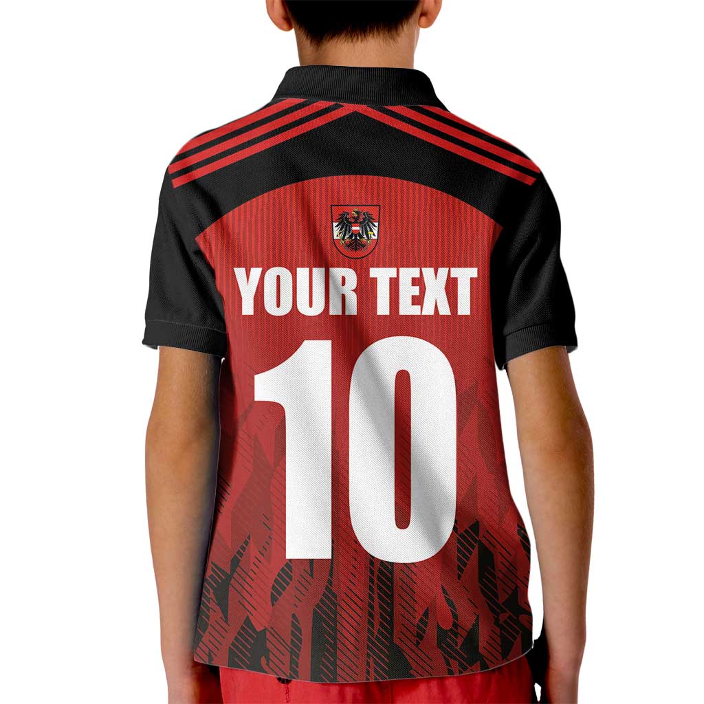 Custom Austria Football 2024 Go Champion Kid Polo Shirt Home Color - Wonder Print Shop