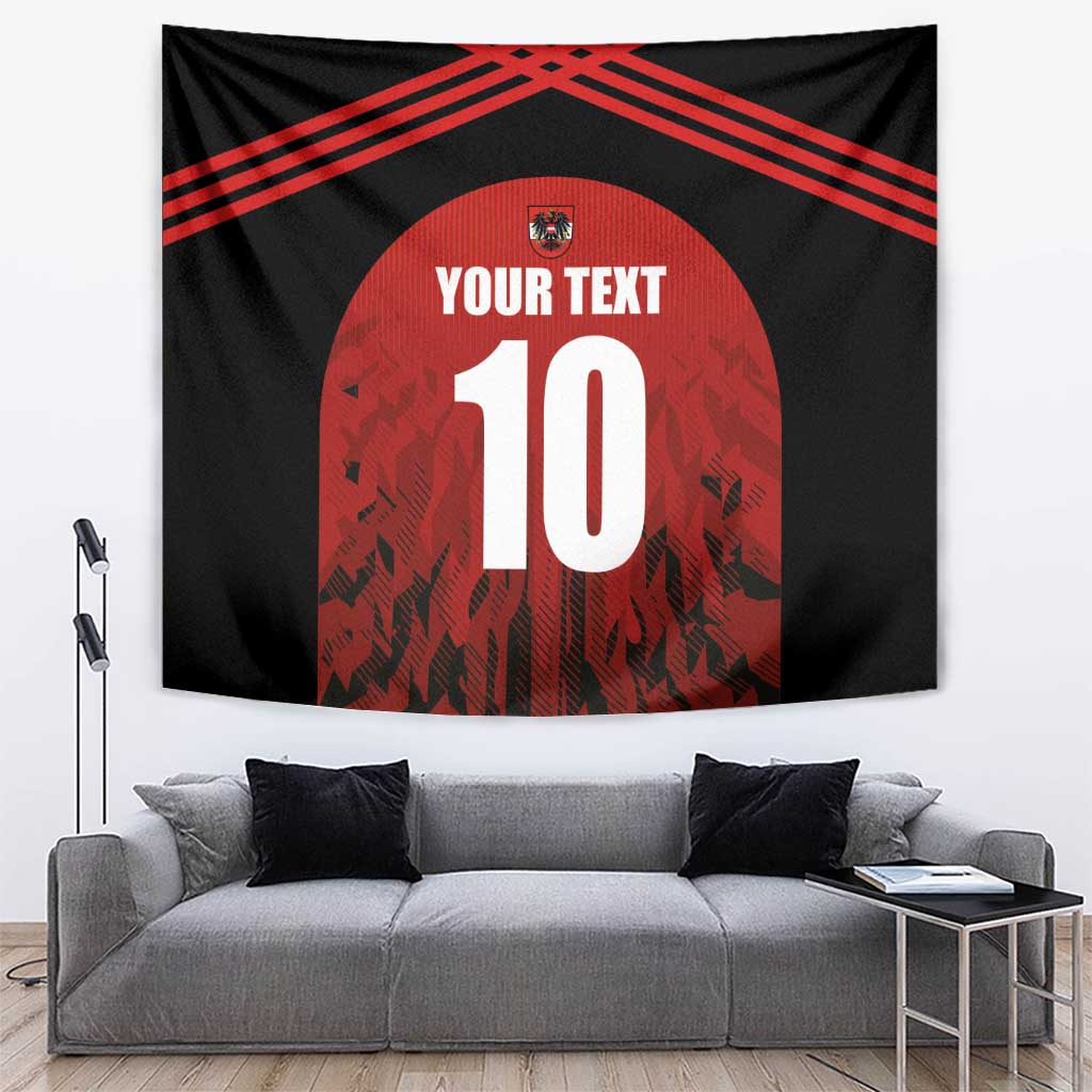 Custom Austria Football 2024 Go Champion Tapestry Home Color - Wonder Print Shop