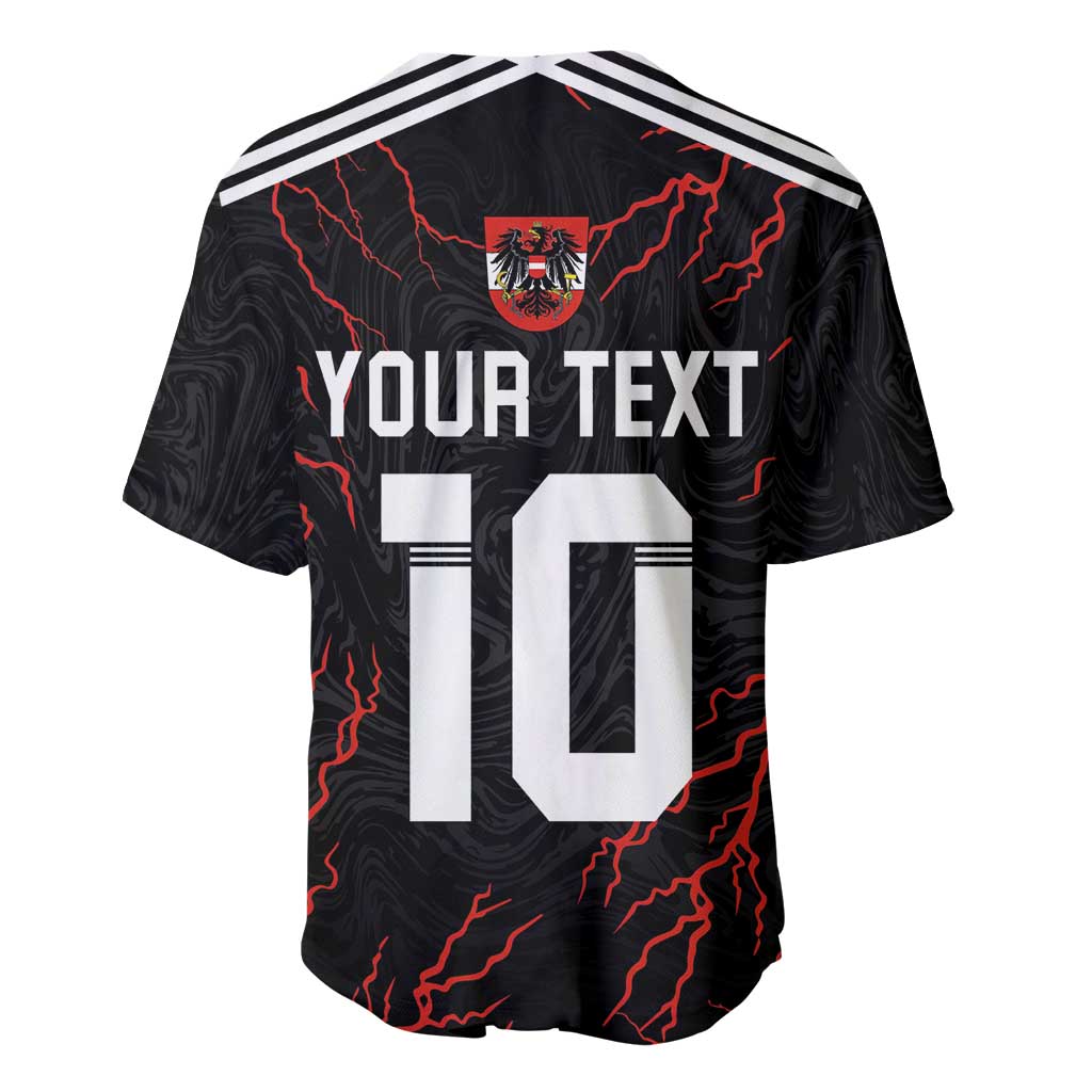 Custom Austria Football 2024 Go Champion Baseball Jersey Away Color - Wonder Print Shop