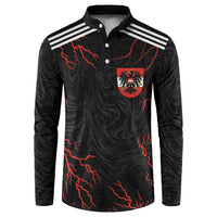 Custom Austria Football 2024 Go Champion Button Sweatshirt Away Color - Wonder Print Shop