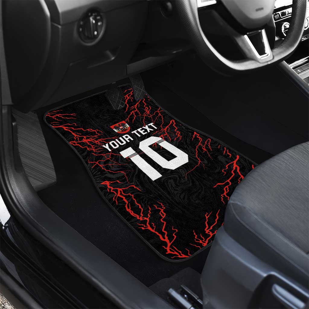 Custom Austria Football 2024 Go Champion Car Mats Away Color - Wonder Print Shop