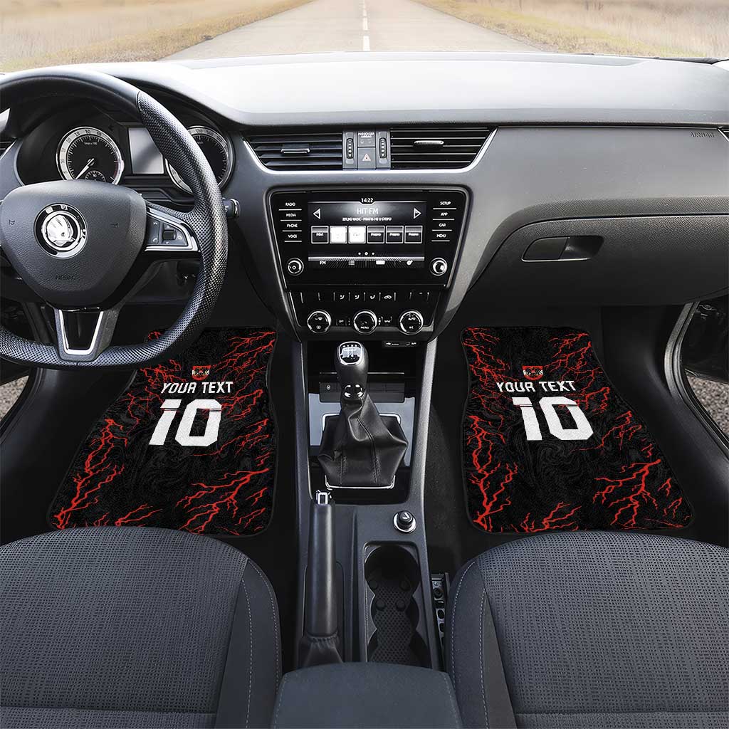Custom Austria Football 2024 Go Champion Car Mats Away Color - Wonder Print Shop