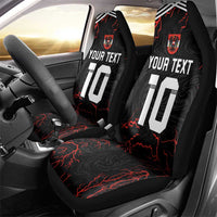Custom Austria Football 2024 Go Champion Car Seat Cover Away Color - Wonder Print Shop