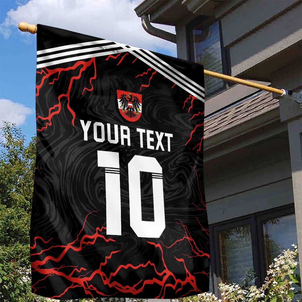 Custom Austria Football 2024 Go Champion Garden Flag Away Color - Wonder Print Shop