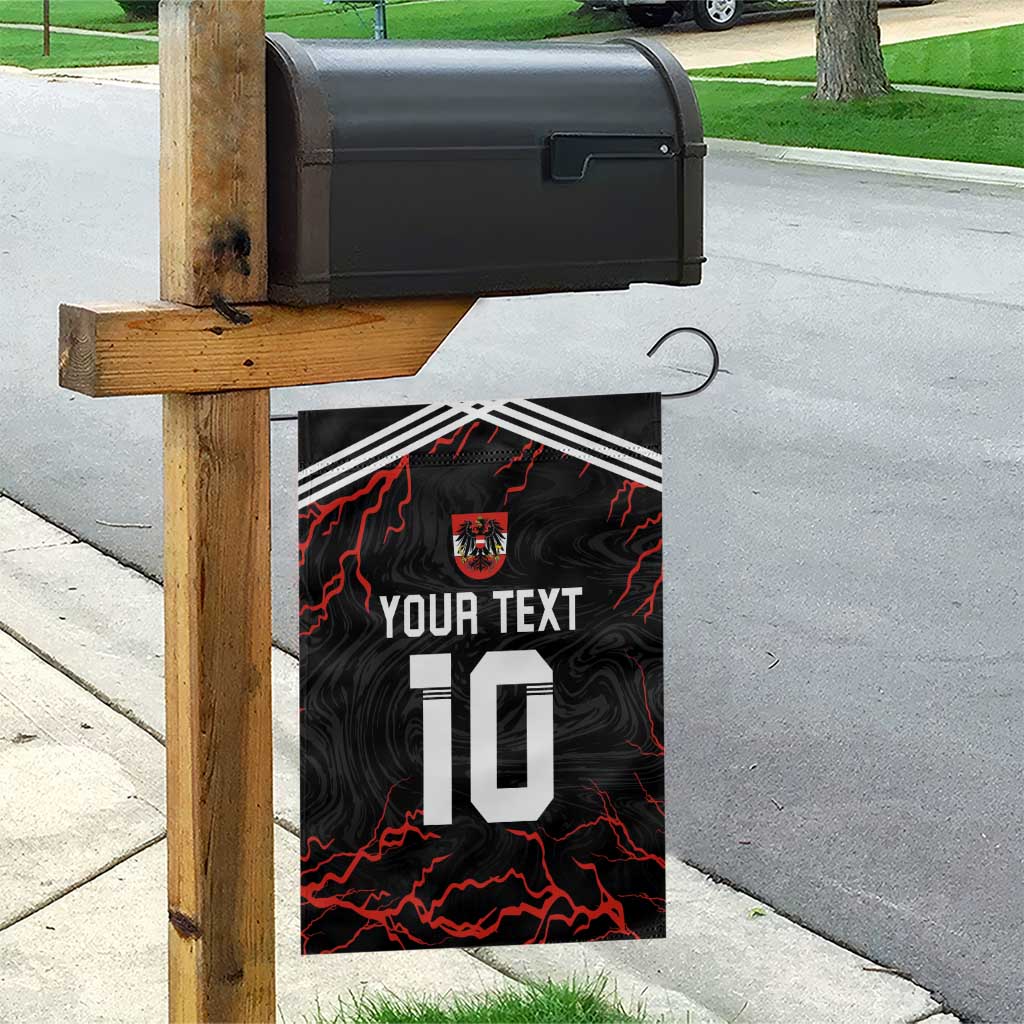 Custom Austria Football 2024 Go Champion Garden Flag Away Color - Wonder Print Shop