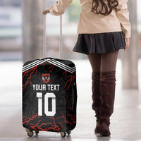 Custom Austria Football 2024 Go Champion Luggage Cover Away Color - Wonder Print Shop