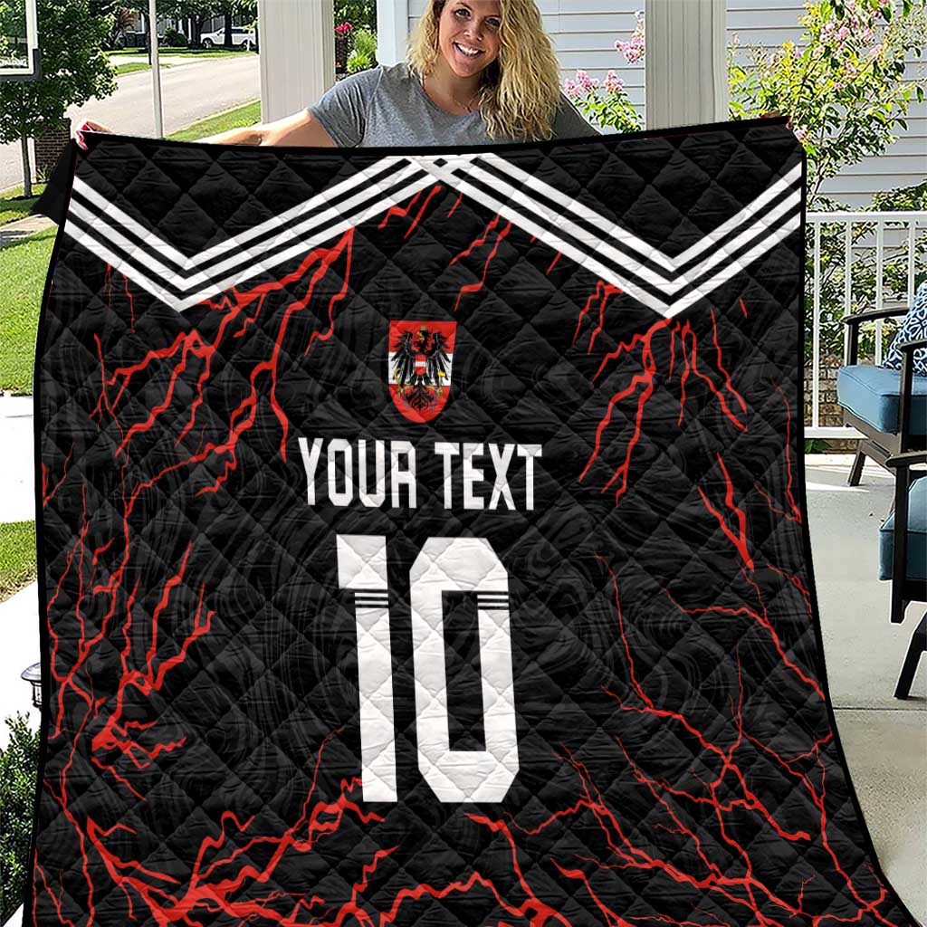 Custom Austria Football 2024 Go Champion Quilt Away Color - Wonder Print Shop