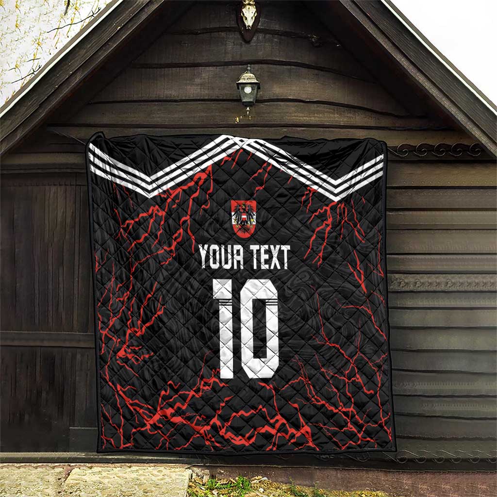 Custom Austria Football 2024 Go Champion Quilt Away Color - Wonder Print Shop