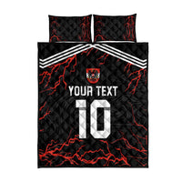 Custom Austria Football 2024 Go Champion Quilt Bed Set Away Color - Wonder Print Shop