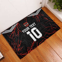 Custom Austria Football 2024 Go Champion Rubber Doormat Away Color - Wonder Print Shop