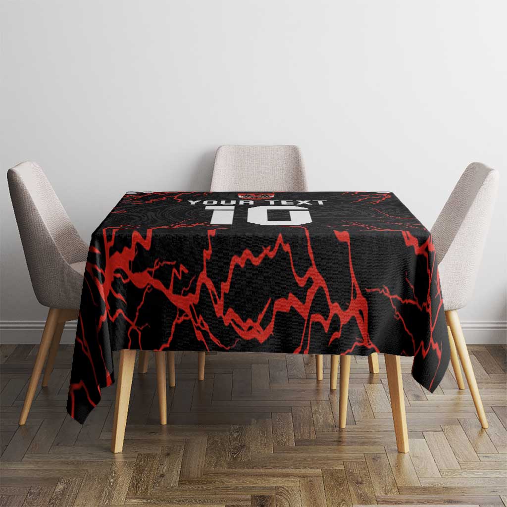 Custom Austria Football 2024 Go Champion Tablecloth Away Color - Wonder Print Shop