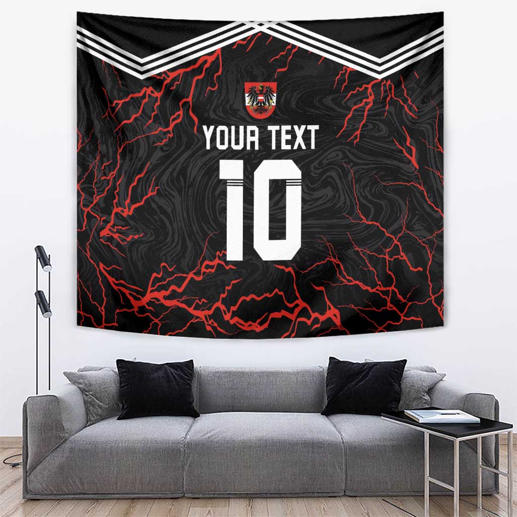 Custom Austria Football 2024 Go Champion Tapestry Away Color - Wonder Print Shop