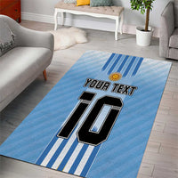 Custom Argentina Football Area Rug The Trophy Vamos La Albiceleste - Wonder Print Shop