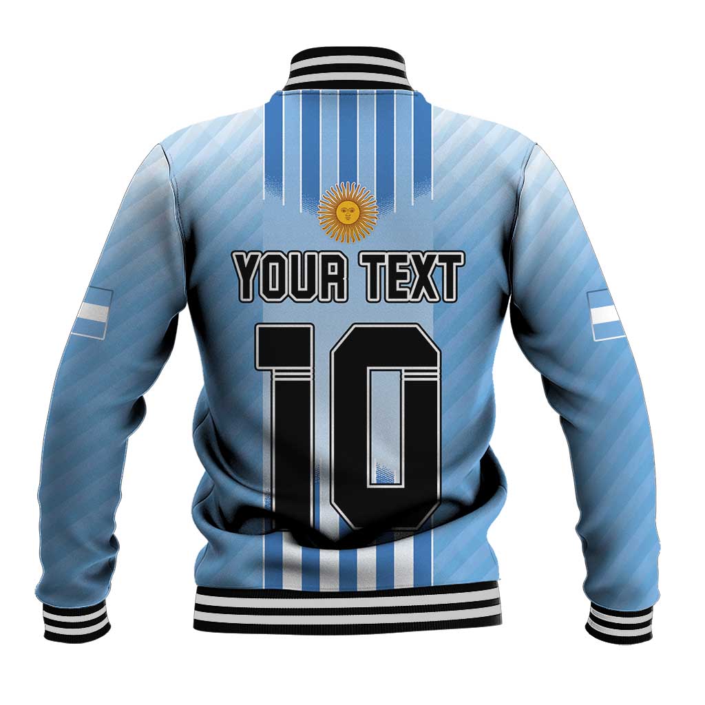 Custom Argentina Football Baseball Jacket The Trophy Vamos La Albiceleste - Wonder Print Shop