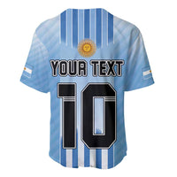 Custom Argentina Football Baseball Jersey The Trophy Vamos La Albiceleste - Wonder Print Shop