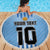Custom Argentina Football Beach Blanket The Trophy Vamos La Albiceleste - Wonder Print Shop