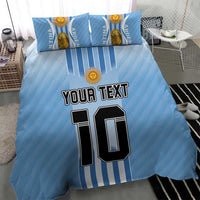 Custom Argentina Football Bedding Set The Trophy Vamos La Albiceleste - Wonder Print Shop