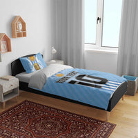 Custom Argentina Football Bedding Set The Trophy Vamos La Albiceleste - Wonder Print Shop