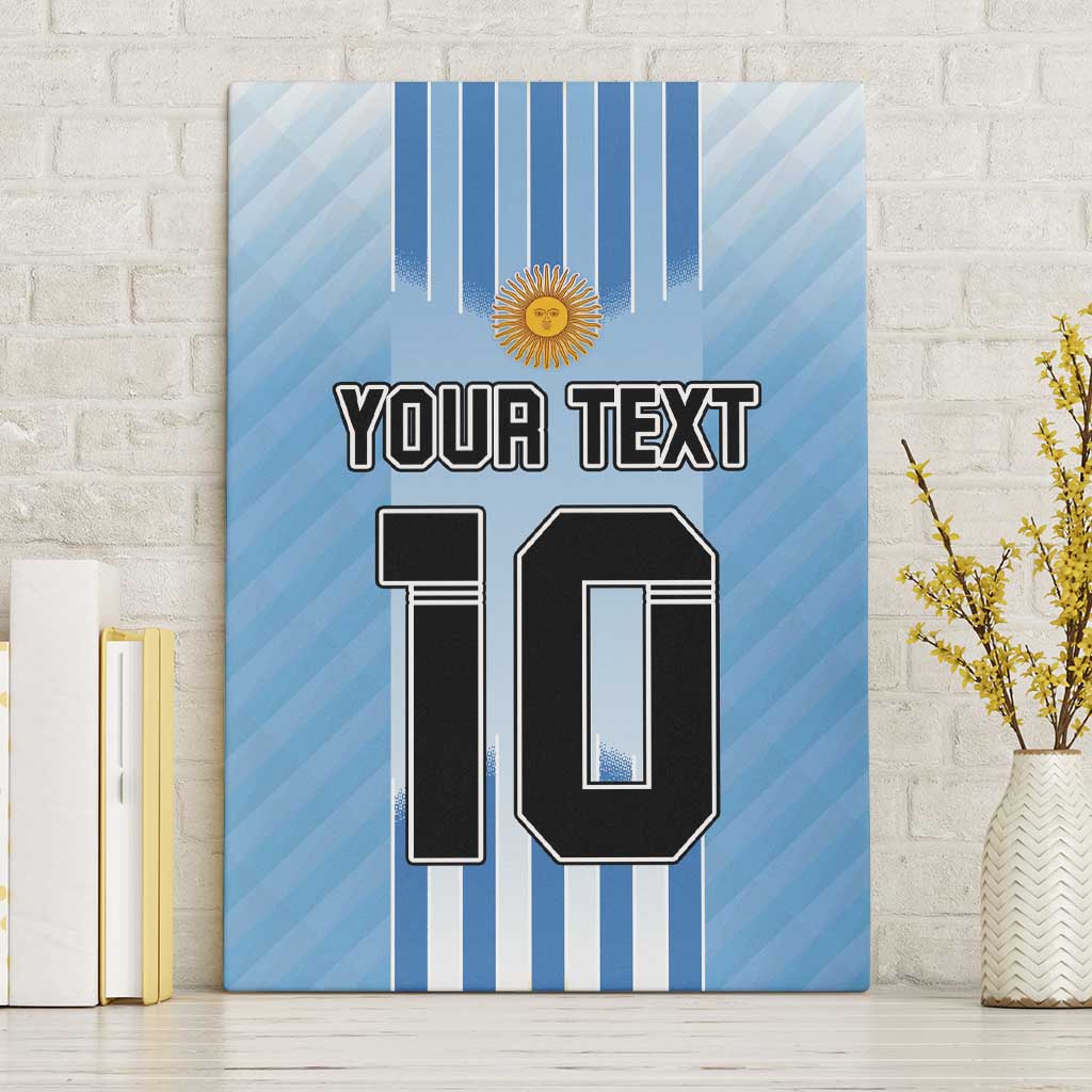 Custom Argentina Football Canvas Wall Art The Trophy Vamos La Albiceleste - Wonder Print Shop