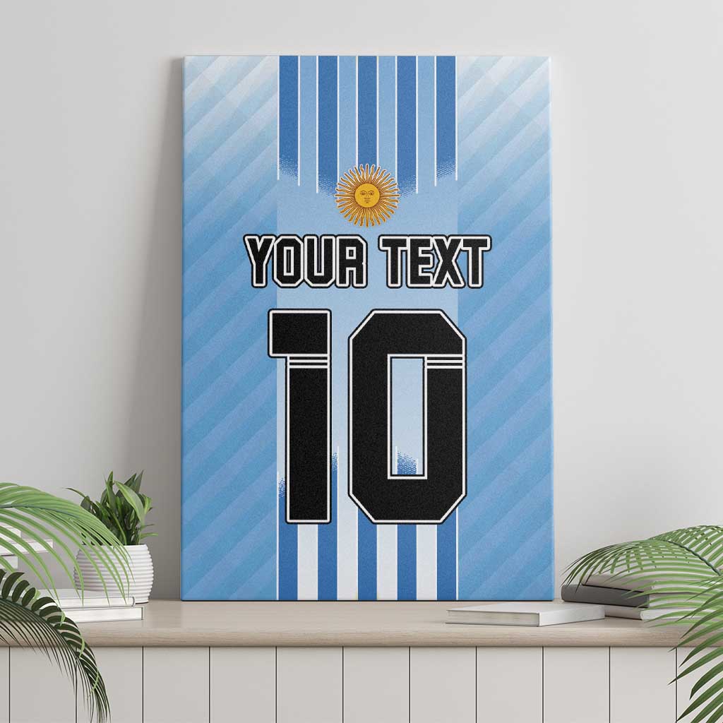 Custom Argentina Football Canvas Wall Art The Trophy Vamos La Albiceleste - Wonder Print Shop