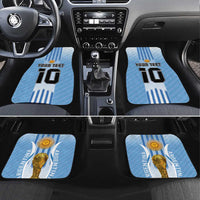 Custom Argentina Football Car Mats The Trophy Vamos La Albiceleste - Wonder Print Shop